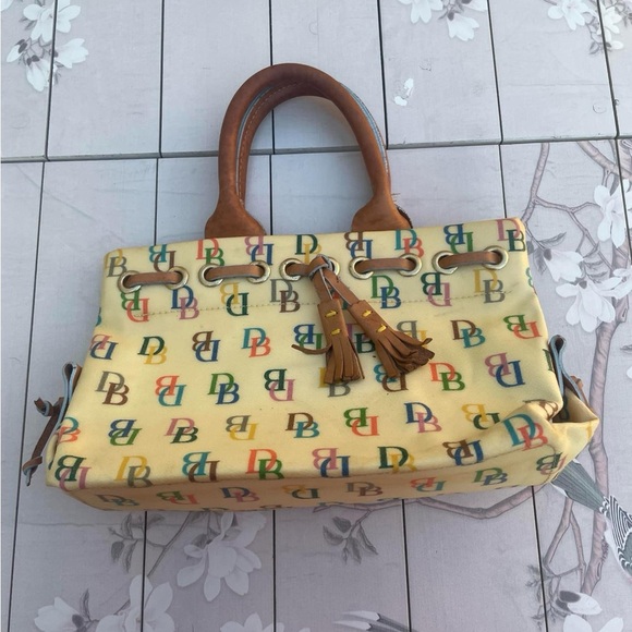 Dooney & Bourke Yellow Satchel with Structured Design - Picture 7 of 7